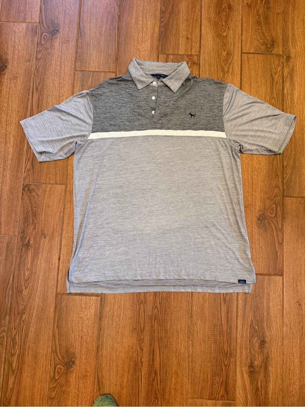 Simply Southern Men's Two-Tone Gray performance Polo / men’s xxl